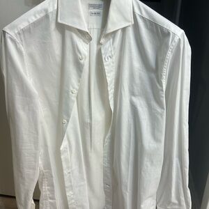 Brunello Cuchinelli . L size . New . White dress shirt